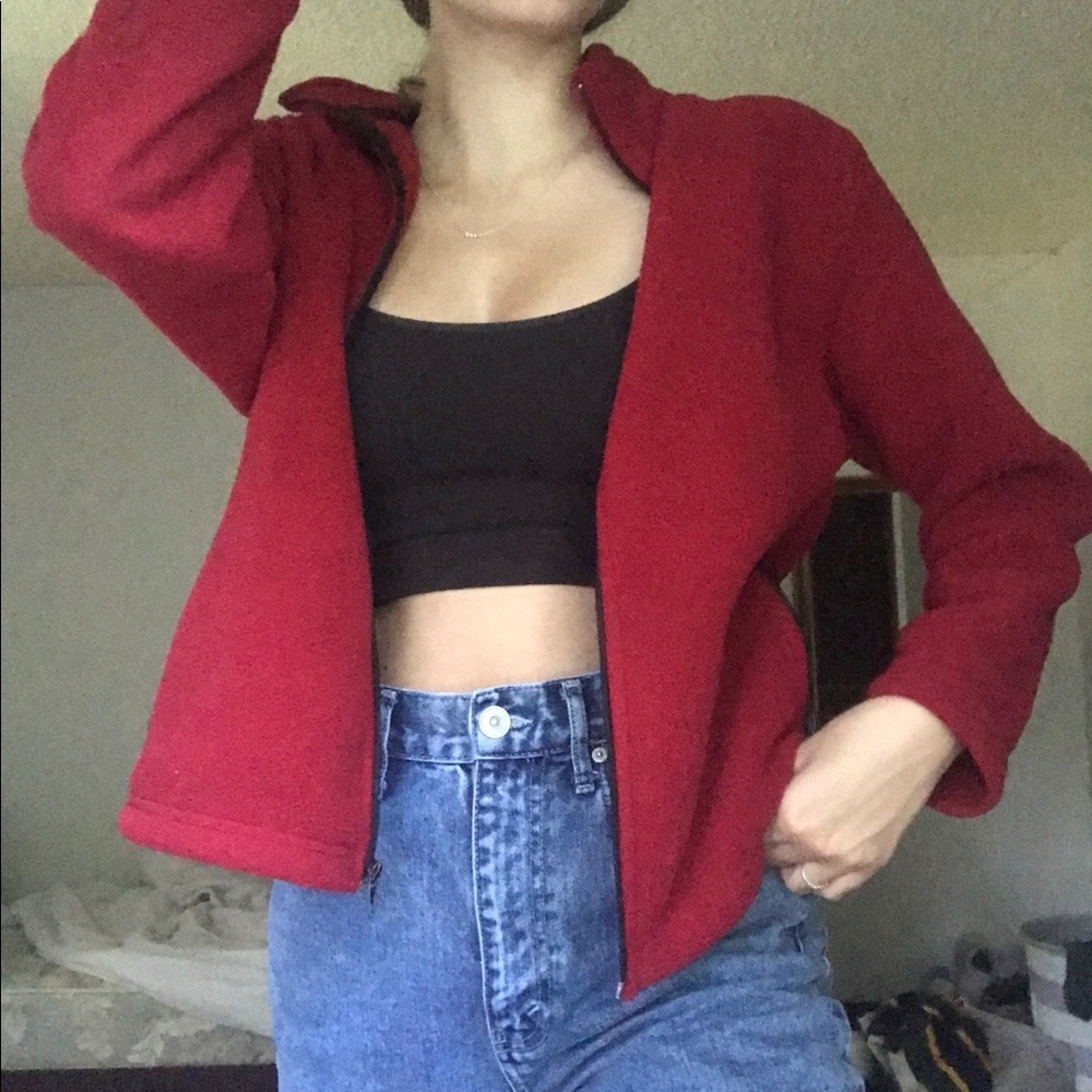 red jacket